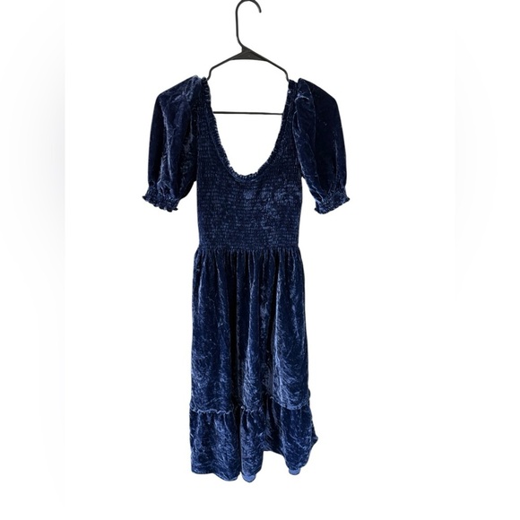 Hill House Louisa Nap Dress Blue Velvet - Picture 5 of 6